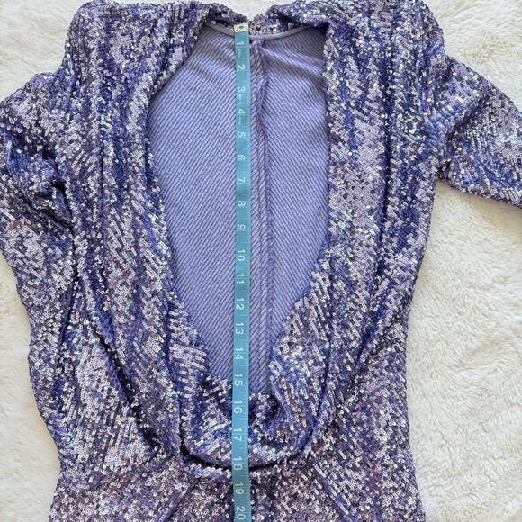 NAEEM KHAN Strong-Shoulder Sequin Gown size 6 US Retail 8000$ Authentic - Picture 8 of 11